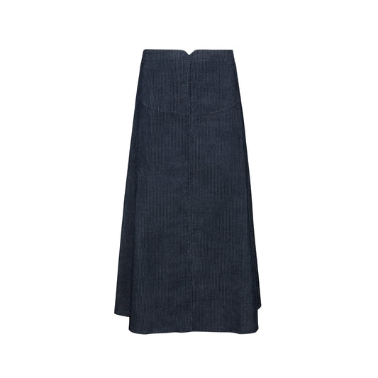 Corduroy Curved Seam Skirt