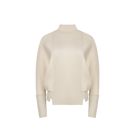 Knit Panel Scuba Top