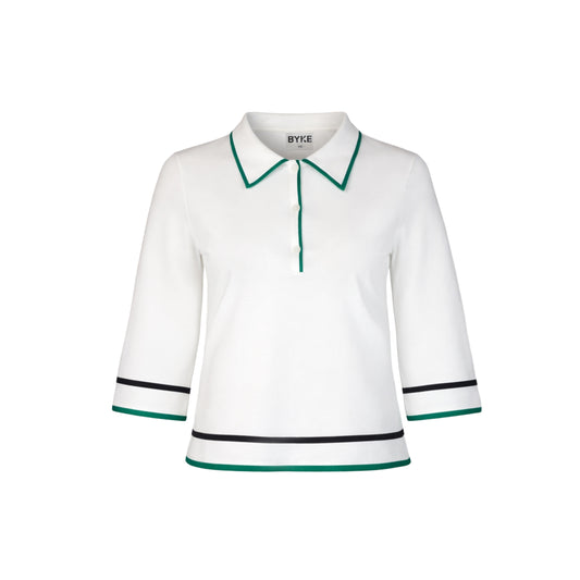 TAPE STRIPED ACCENT POLO