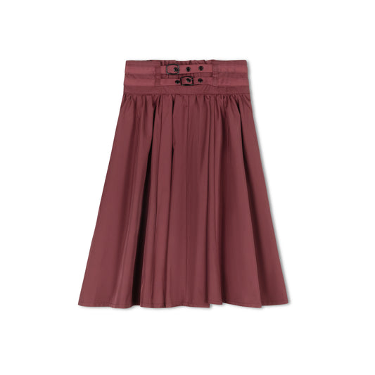 TAFFETA BUCKLE SKIRT