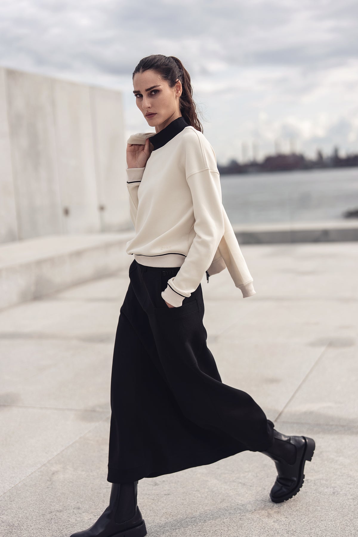 Scuba Stitched Pocket Skirt