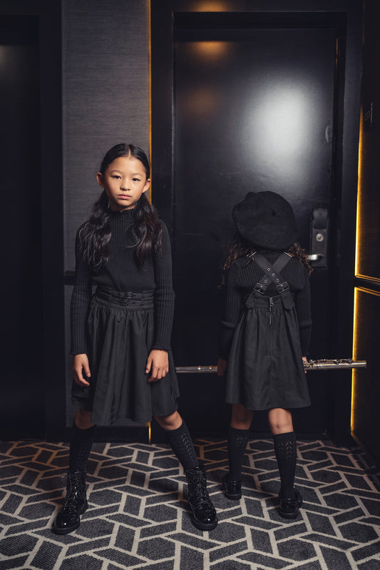 TAFFETA BUCKLE SKIRT