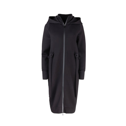 Zip-Up Hoodie Dress Long