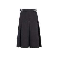 Box Pleat Skirt Long