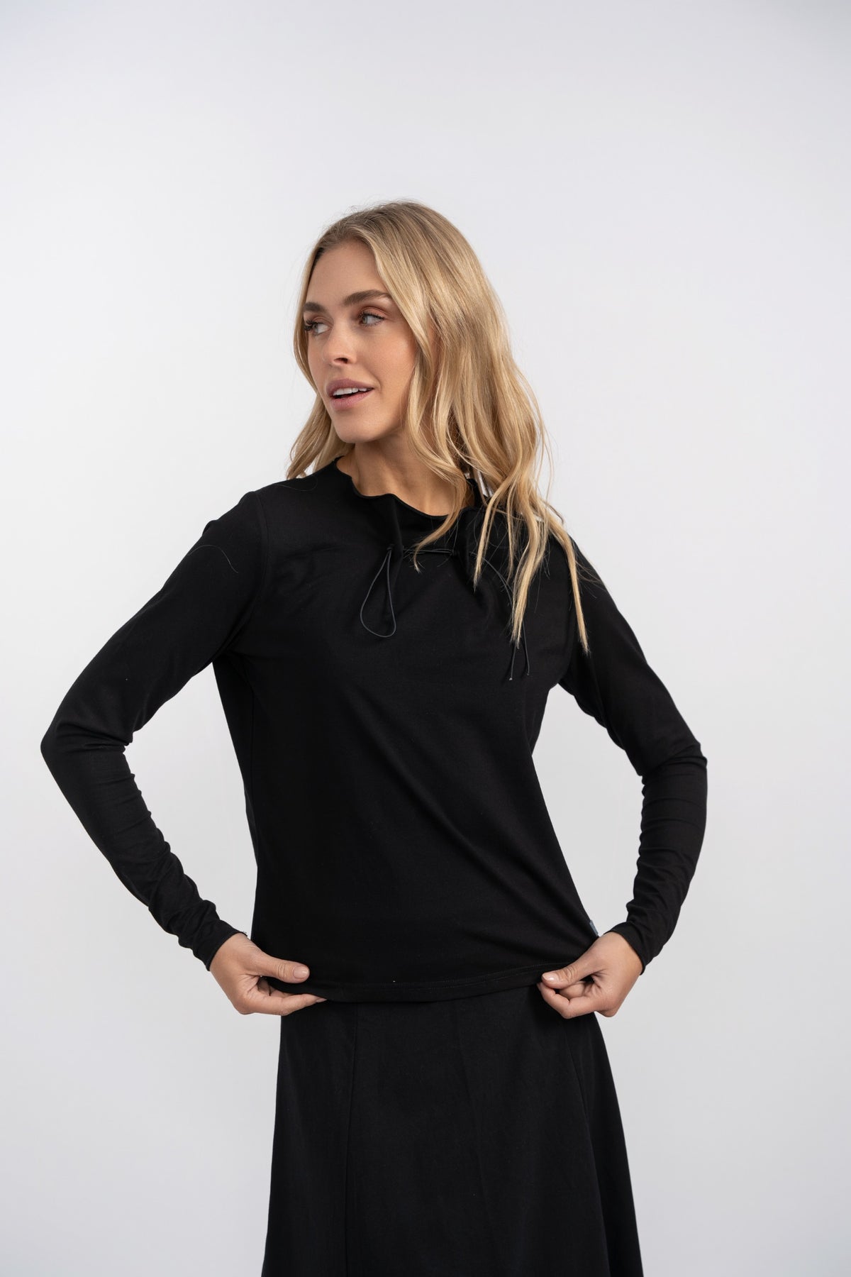 Gathered Neck Tee