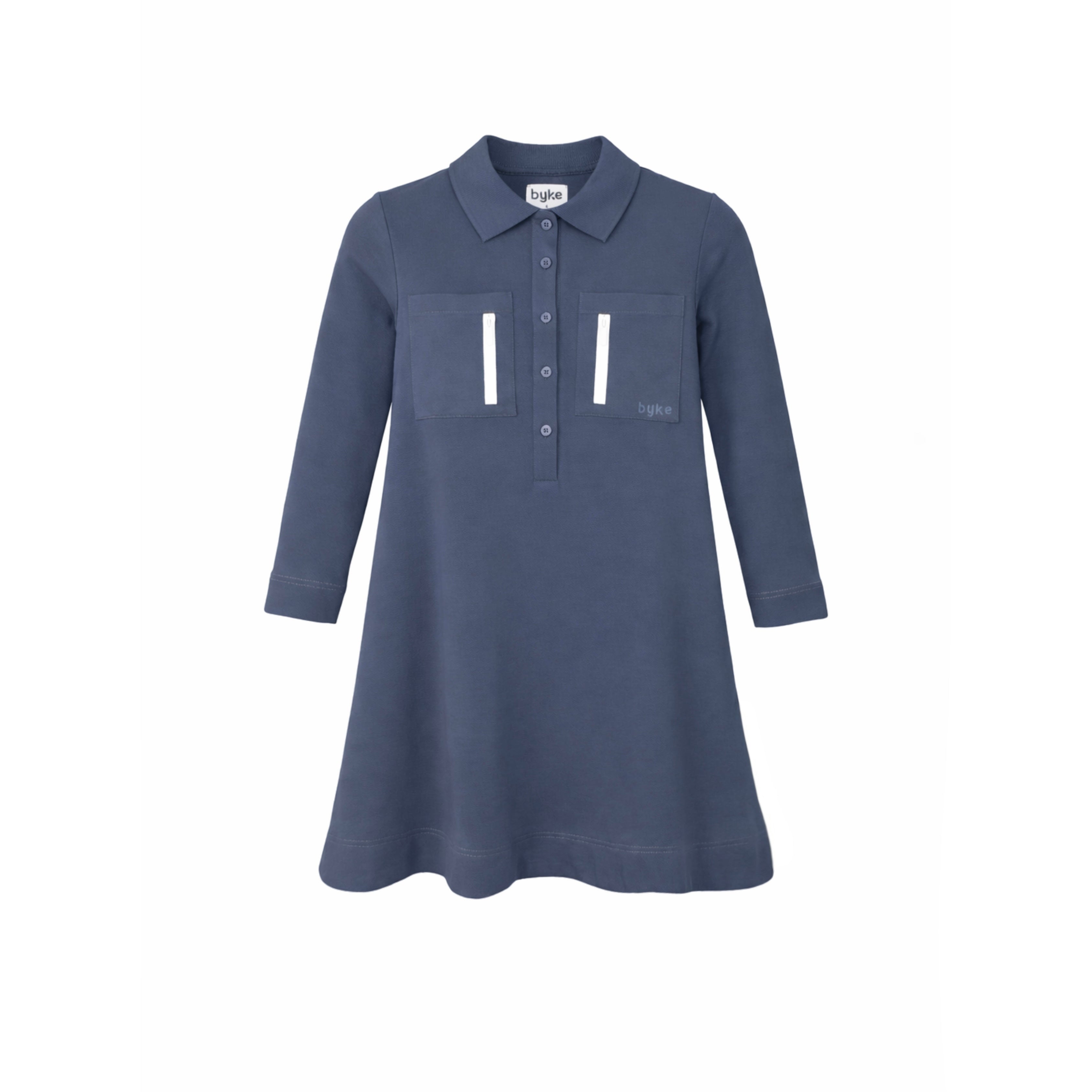 POCKET ZIP POLO DRESS