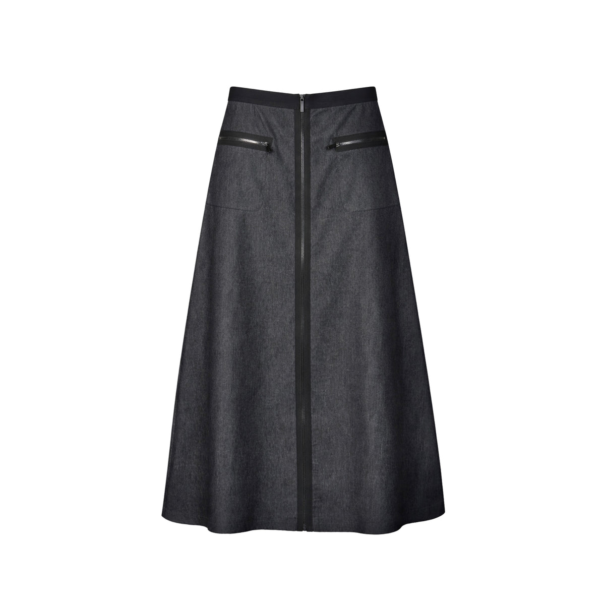 CENTER ZIP SKIRT