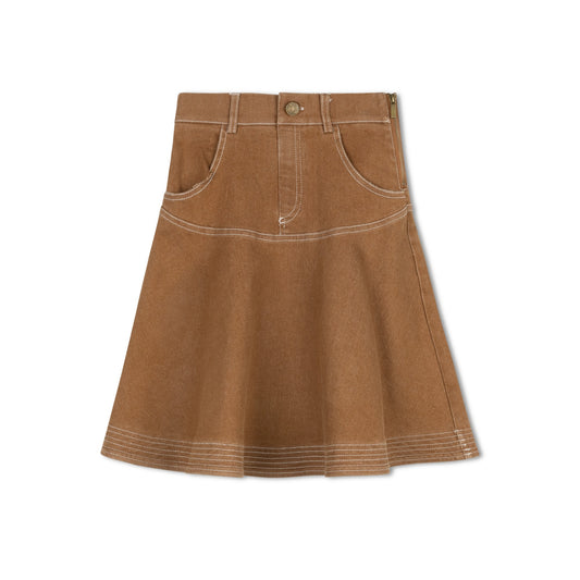 DENIM YOKE SKIRT