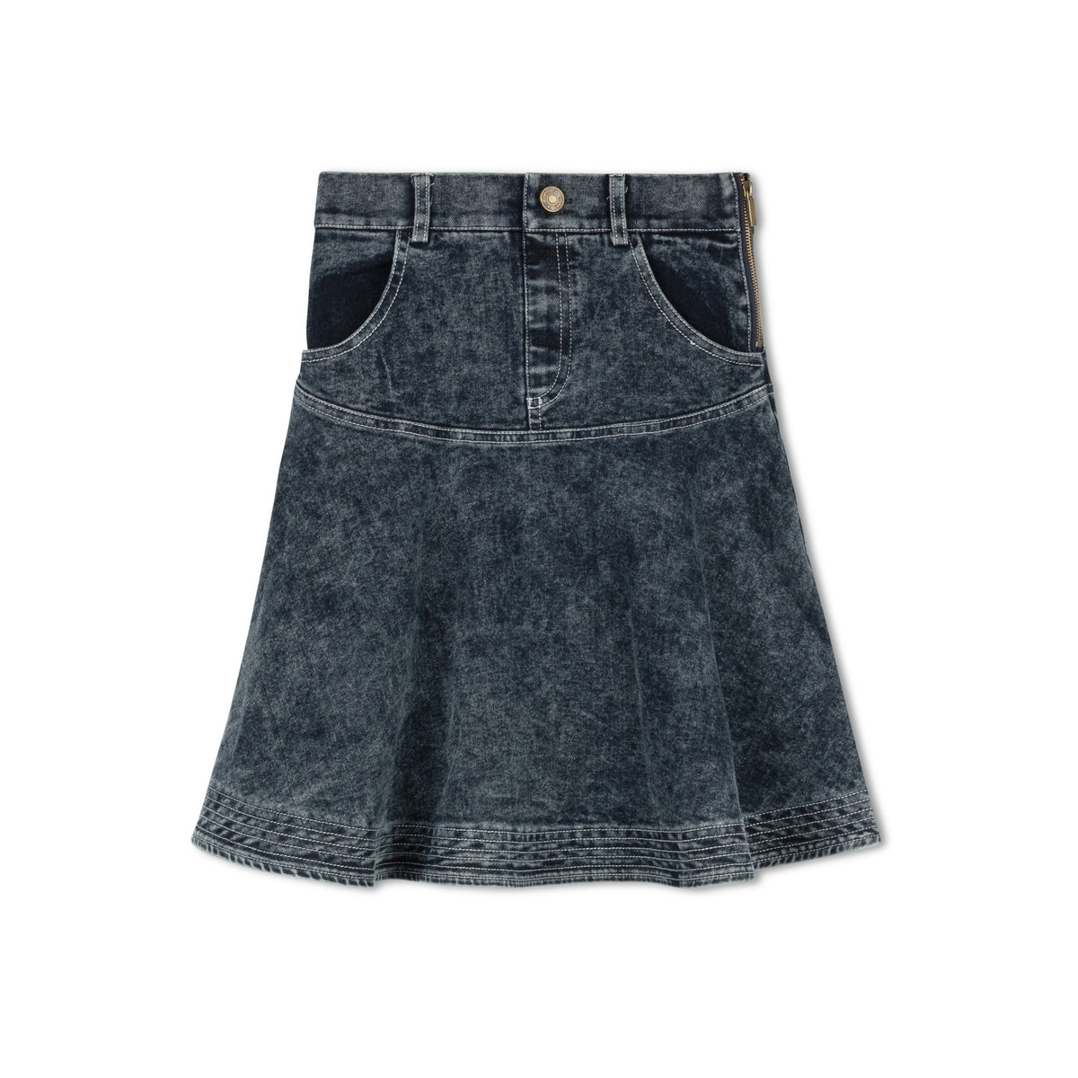 DENIM YOKE SKIRT