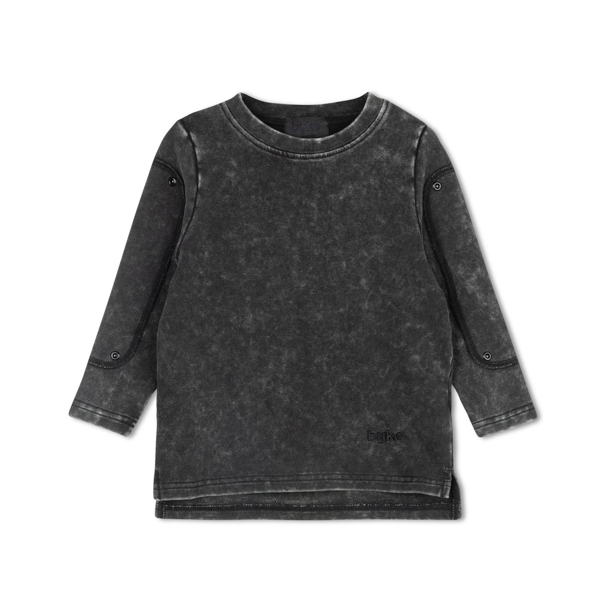 DENIM PATCH CREW NECK