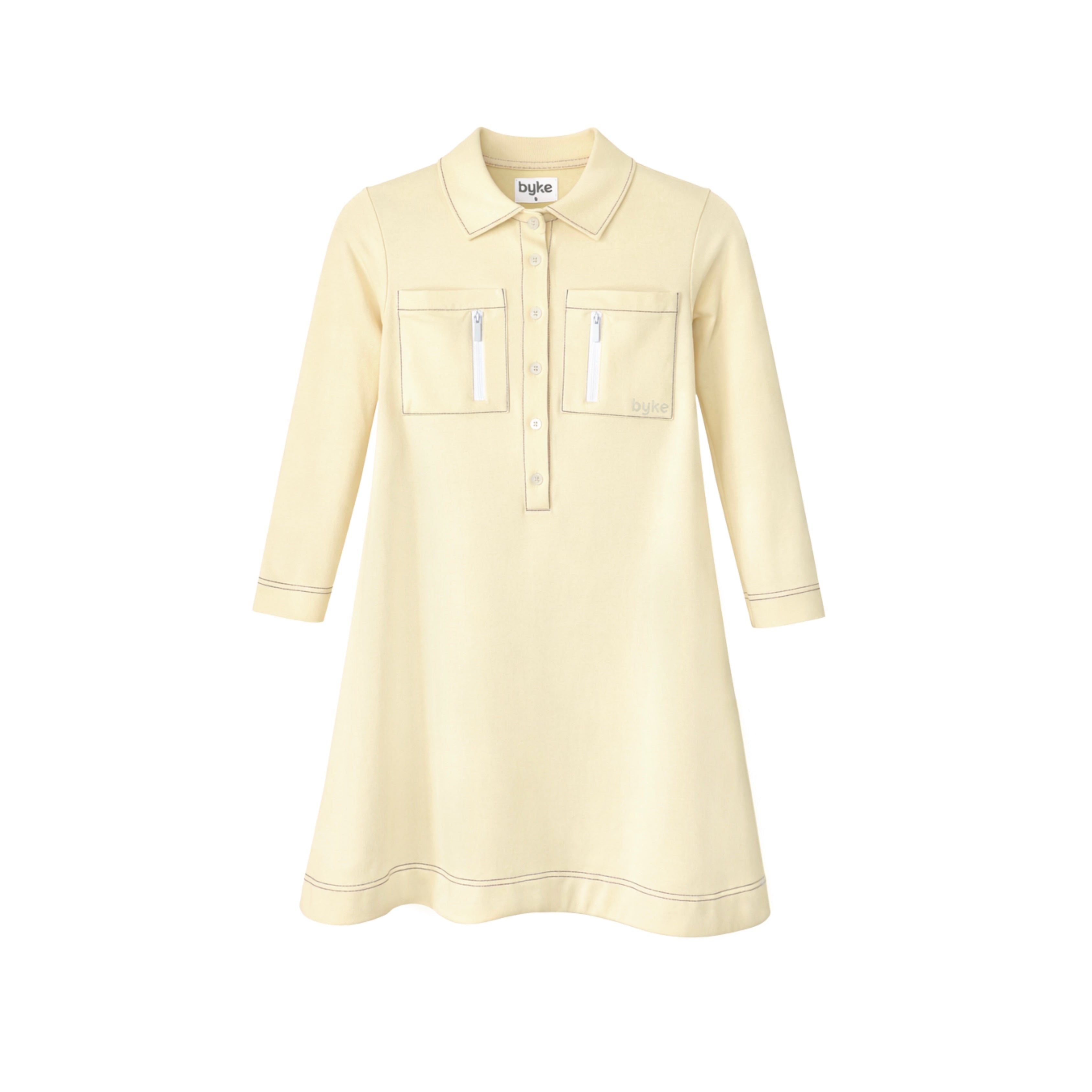 POCKET ZIP POLO DRESS