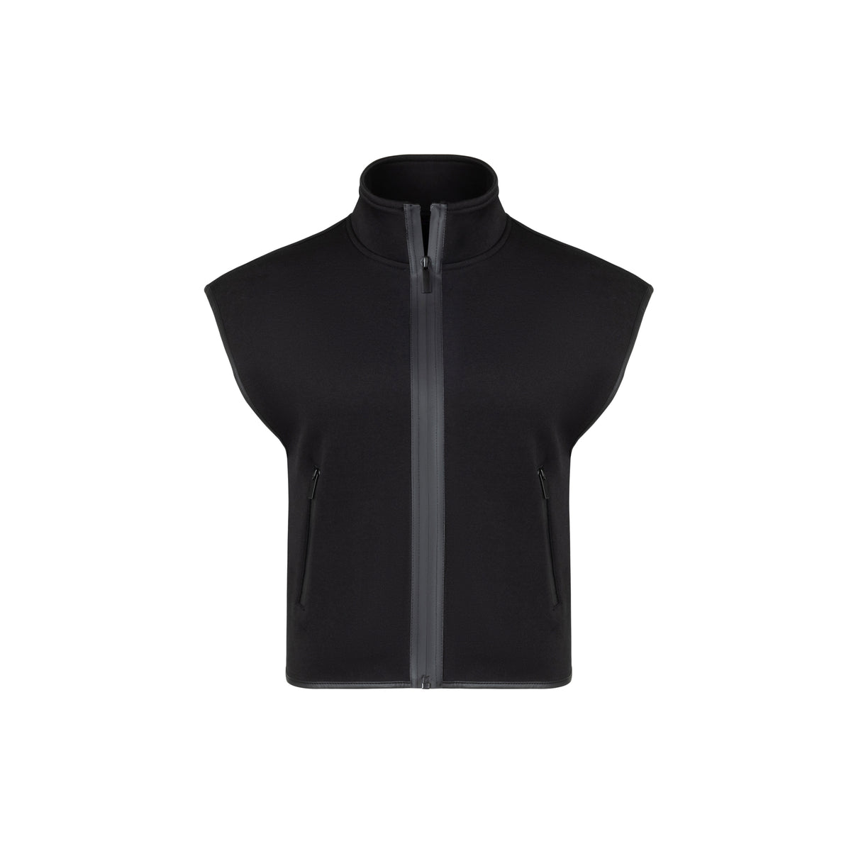 Leather Trim Vest